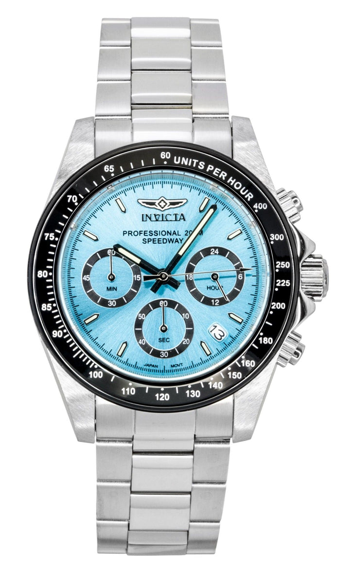 Invicta Speedway Chronograph Stainless Steel Turquoise Dial Quartz Diver's 15589 200M Men's Watch