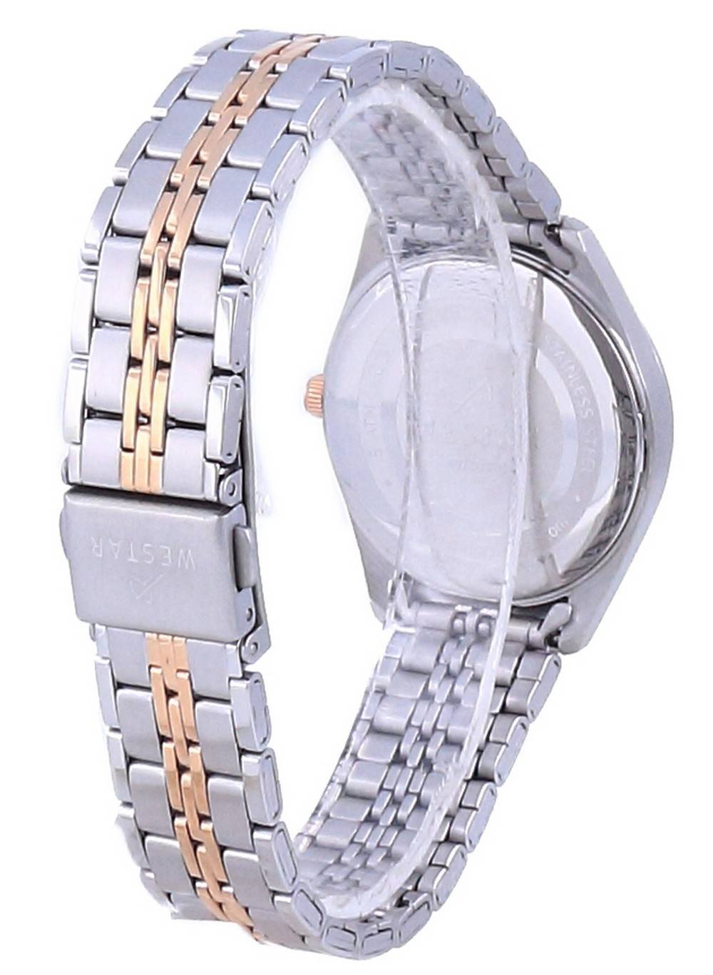 Westar Silver Dial Two Tone Stainless Steel Quartz 40210 SPN 607 Women's Watch