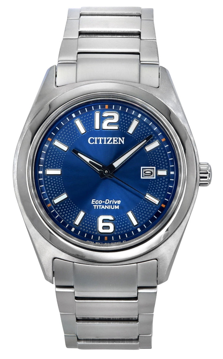 Citizen Super Titanium Blue Dial Eco-Drive AW1641-81L Men's Watch