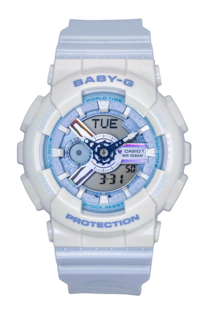 Casio Baby-G Analog Digital Resin Strap Blue Dial Quartz BA-110PD-2A 100M Women's Watch