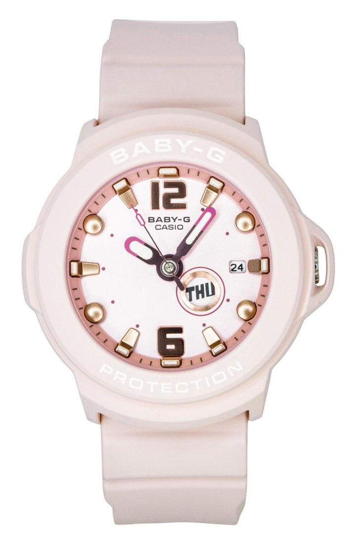 Casio Baby-G Plus Analog Resin Strap Pastel Pink Dial Quartz BGA-15K-4A 100M Women's Watch
