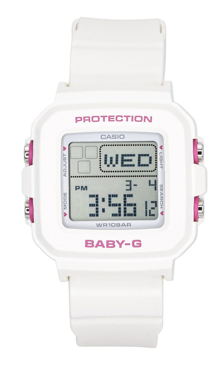 Casio Baby-G Plus Digital Resin Strap Quartz BGD-10KH-7 100M Women's Watch With Silicone Holder