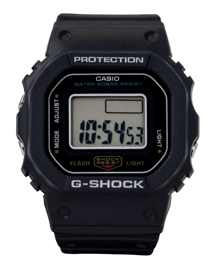 Casio G-Shock Nano Digital Black Bio-Based Resin Strap Quartz DWN-5600-1 200M Unisex Watch
