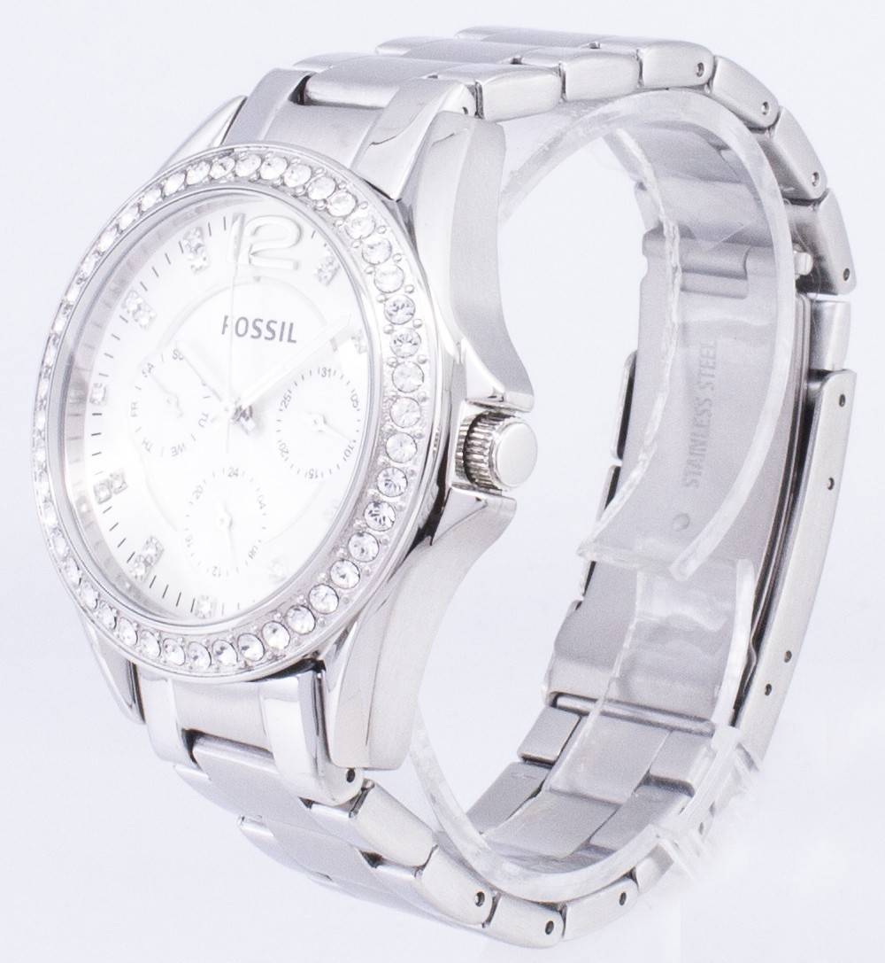 Fossil Riley Multifunction Crystal Dial ES3202 Women's Watch